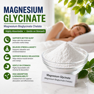 Fournisseur de glycinate de magn&eacute;sium | Poudre de bisglycinate de magn&eacute;sium en vrac